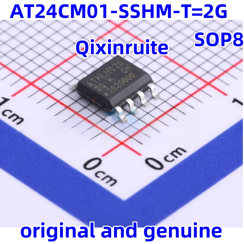 Qixinruite nuevo original AT24CM01-SSHM-T = 2G SOIC-8 1,7 V ~ 5,5 V 1 Mbit chip de memoria EEPROM