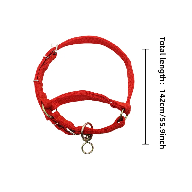 Adjustable Red Bull Collar Sling for Horses and Livestock