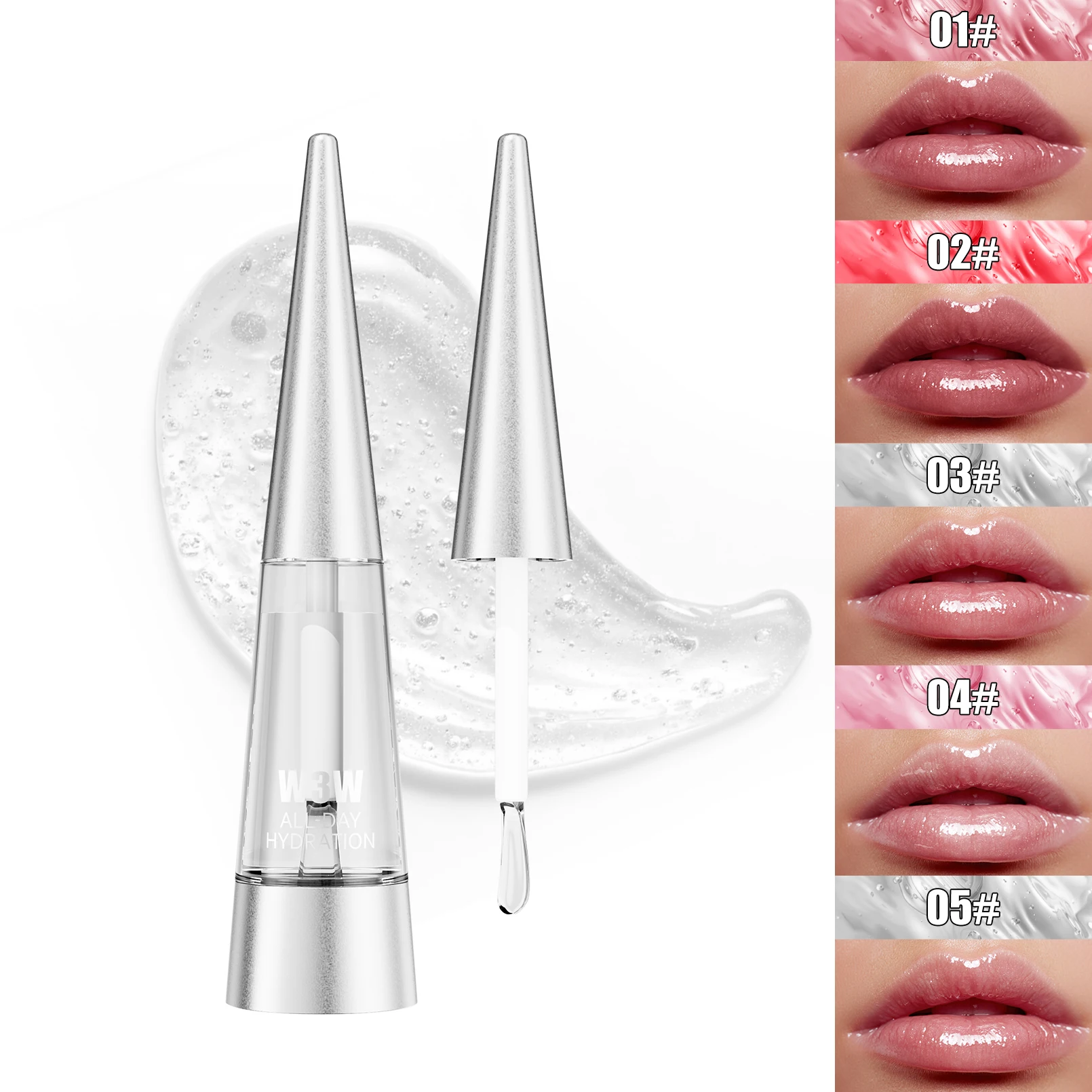 Crystal Jelly Moisturizing Tinted Lip Oil Plumping Lip Gloss Create Sexy Plump Shiny Lips Hydrating Lip Makeup