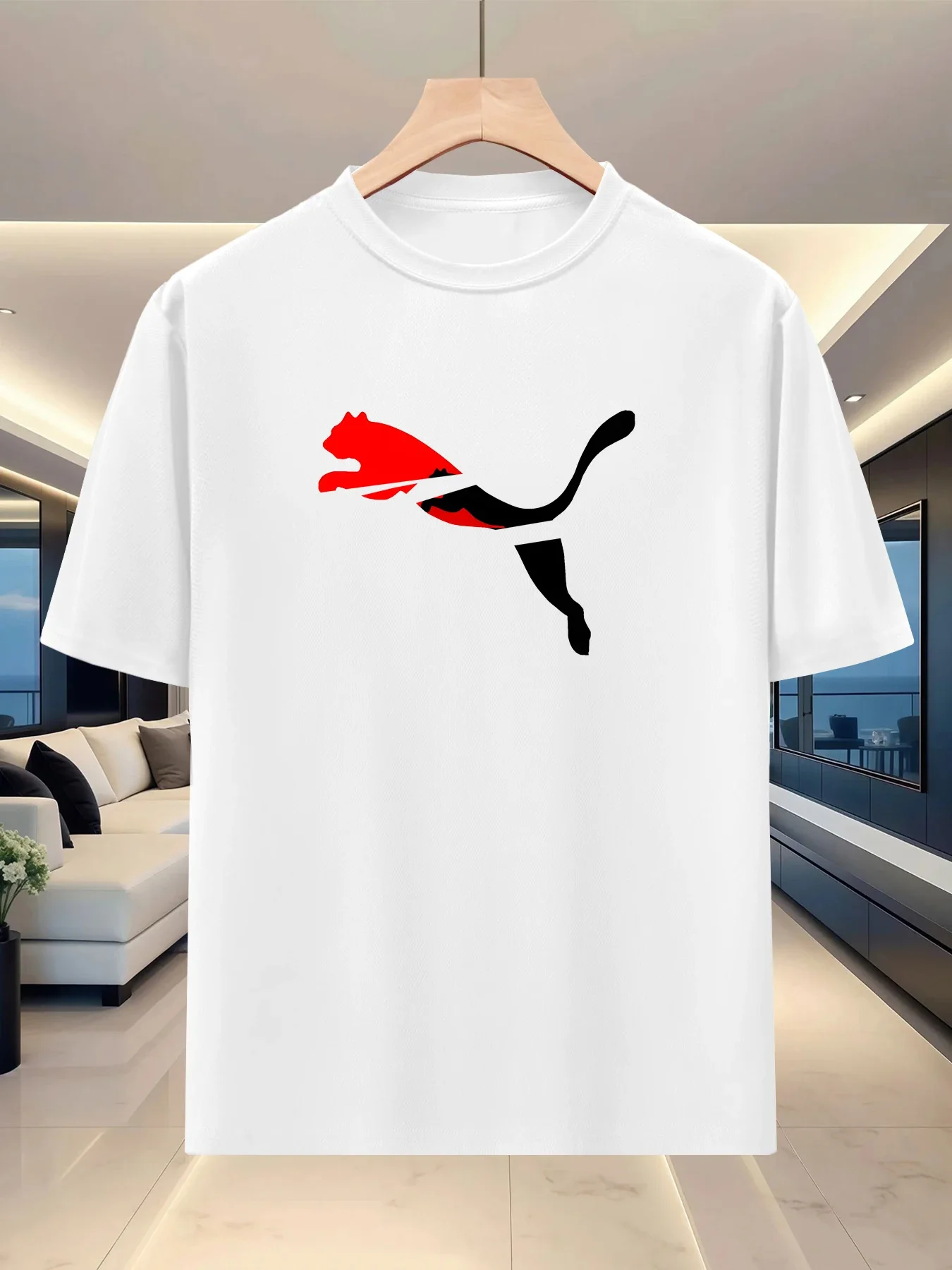 Best Selling Versatile Summer Men's Short Sleeve Shirt Sporty Casual Fashion Round Neck Half Sleeve