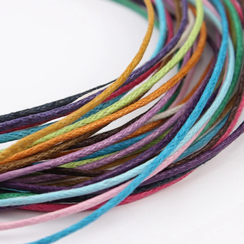 70m/lot 1mm Waxed Cotton String Colorful Beading Cord Rope For Jewelry Making DIY Bracelet Necklace Weaving Accessories Supplies image 5