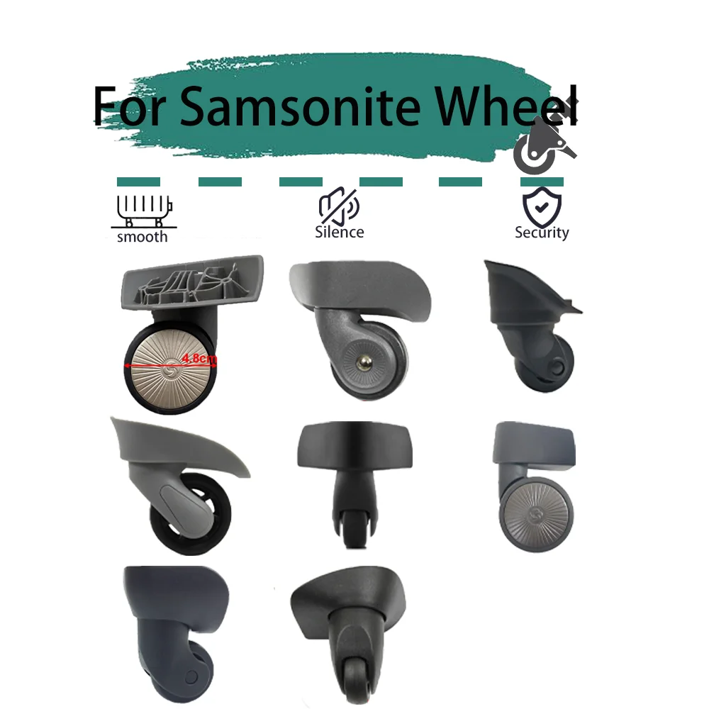 Roues Silays euses Universelles Adaptées à Samsonite 06 V97 V22 D40 103 106, Accessoires de Réparation de Valise de Voyage Lisse