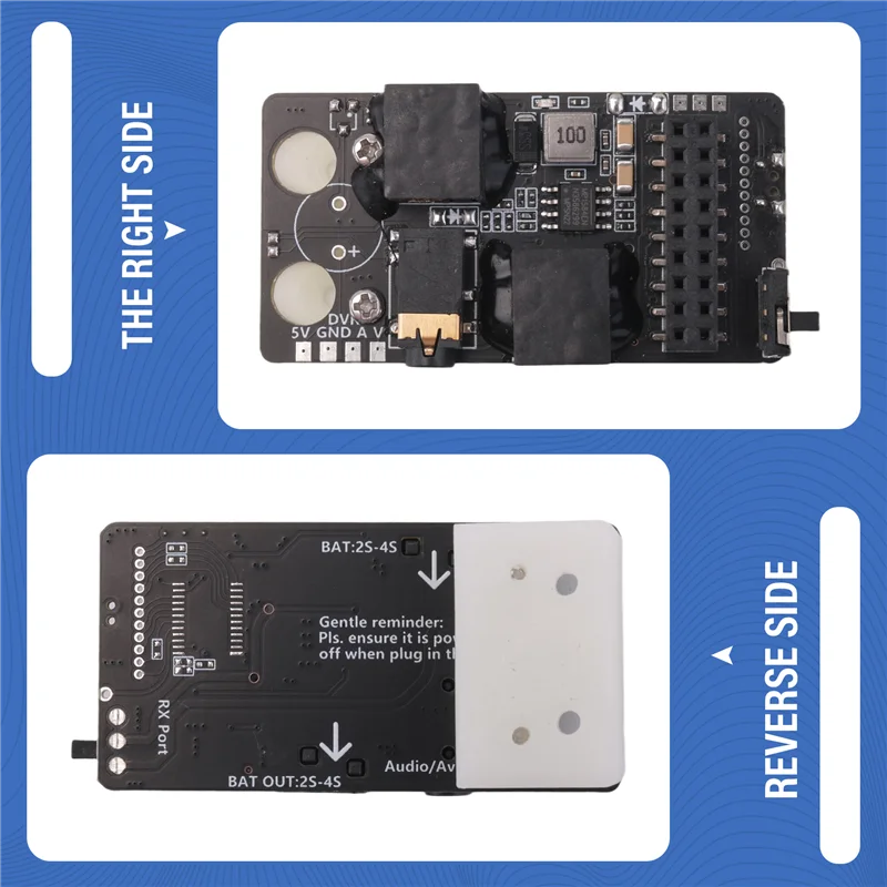 

ELECT-для DJI цифровые очки FPV 3D адаптер модуль приемника аксессуары 5,8G RX PORT 3,0 плата аналоговая 2S-4S поддержка порта DVR