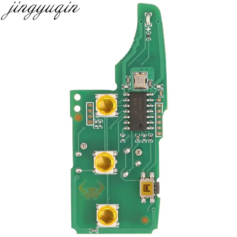 Jingyuqin 3/4 przyciski klucz zdalny PCB 315MHZ ID48 Chip dla VW Volkswagen Golf 4 5 6 Jetta Beetle Polo Tiguan Touran Passat CC