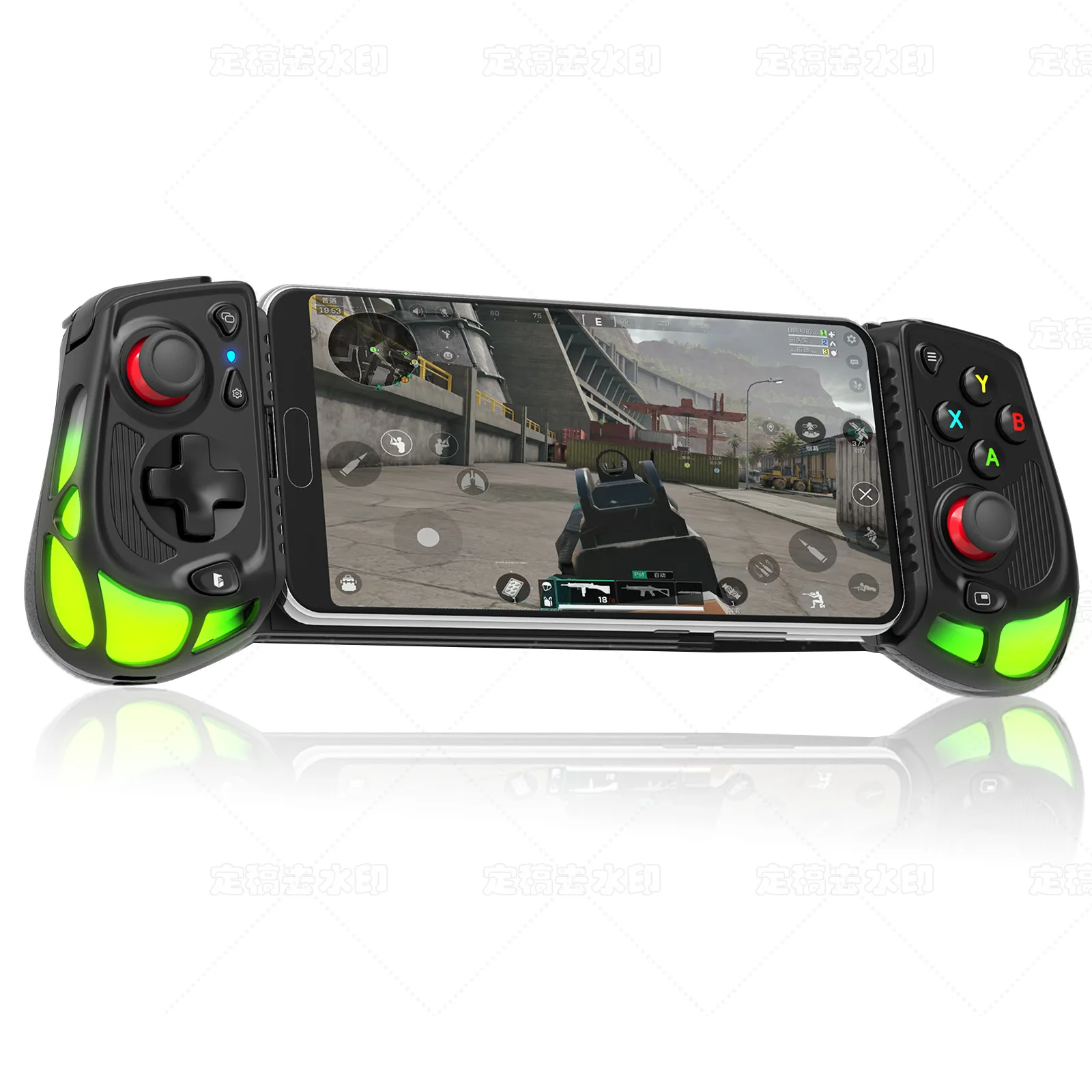 

Игровой контроллер AB05 Type-C для мобильных устройств, универсальный для Android и iOS, с RGB-подсветкой и датчиками Hall Effect, для игр типа Call of Duty.