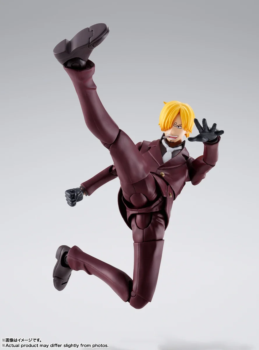 Bandai-figura de acción de ONE PIECE Sanji, modelo Original de Anime, S.H.Figuarts, T S.H.F Toy Boy, muñeco coleccionable