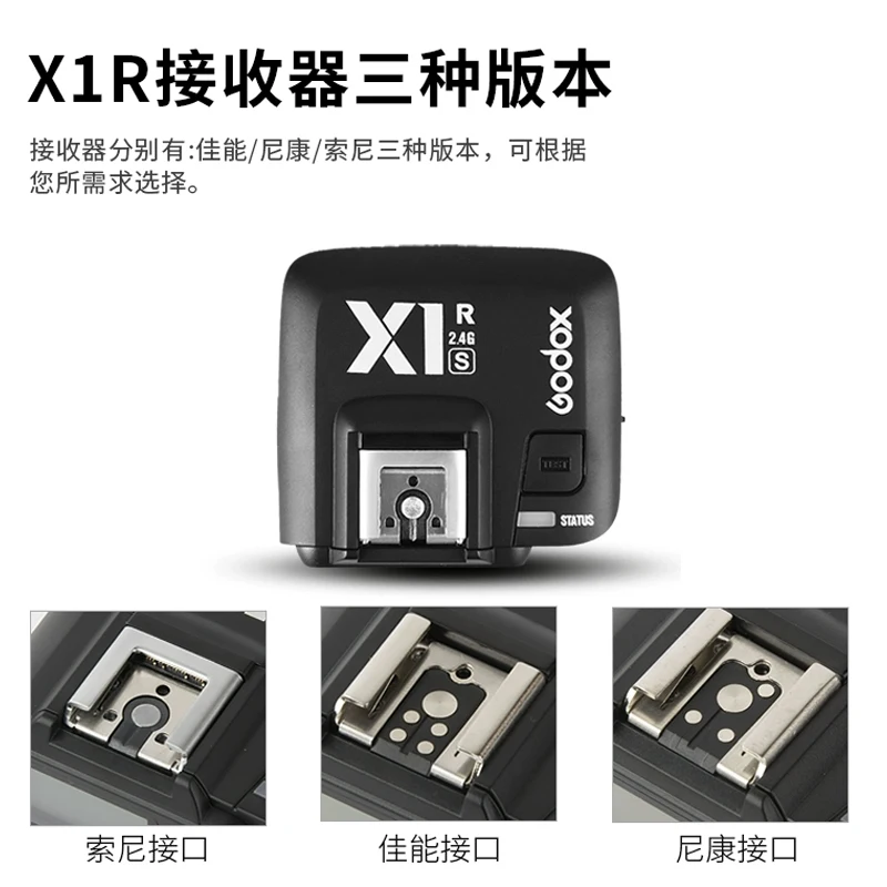 Godox X1R-C / X1R-N / X1R-S X1 TTL 2.4G Wirelss Flash Receiver for X1T X2T Xpro Trigger Transmitter Canon Nikon Sony Speedlite