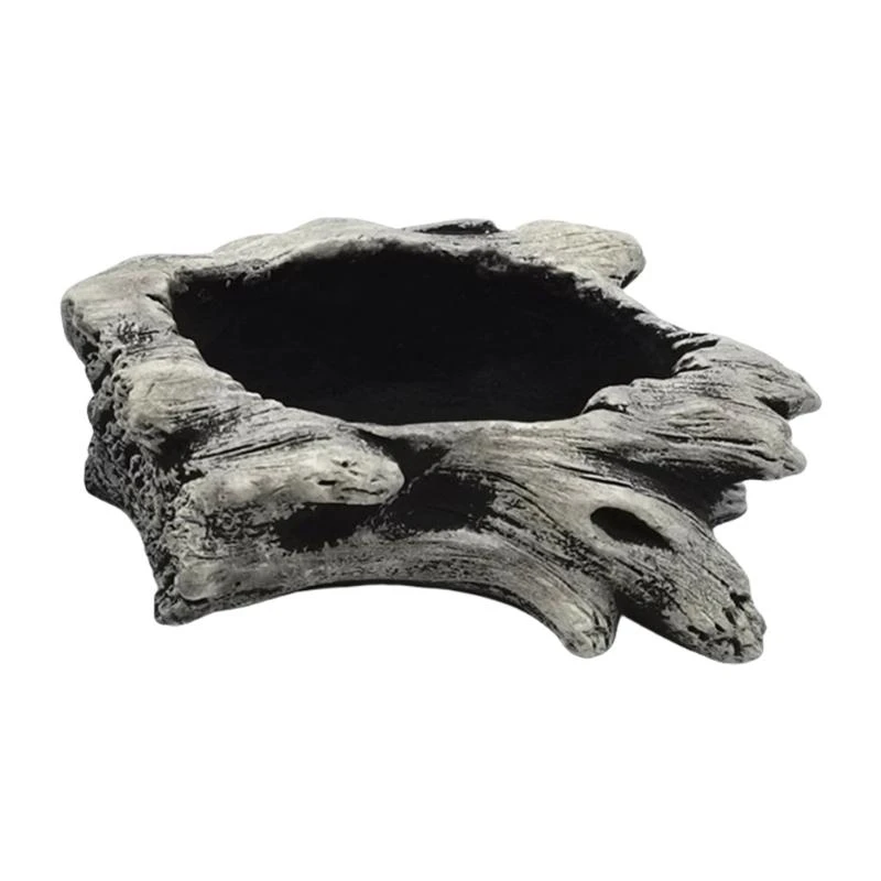 H8WB Cement Driftwood Planter Pots Creative Clay Ceramic Flowerpot Imitation Old Tree
