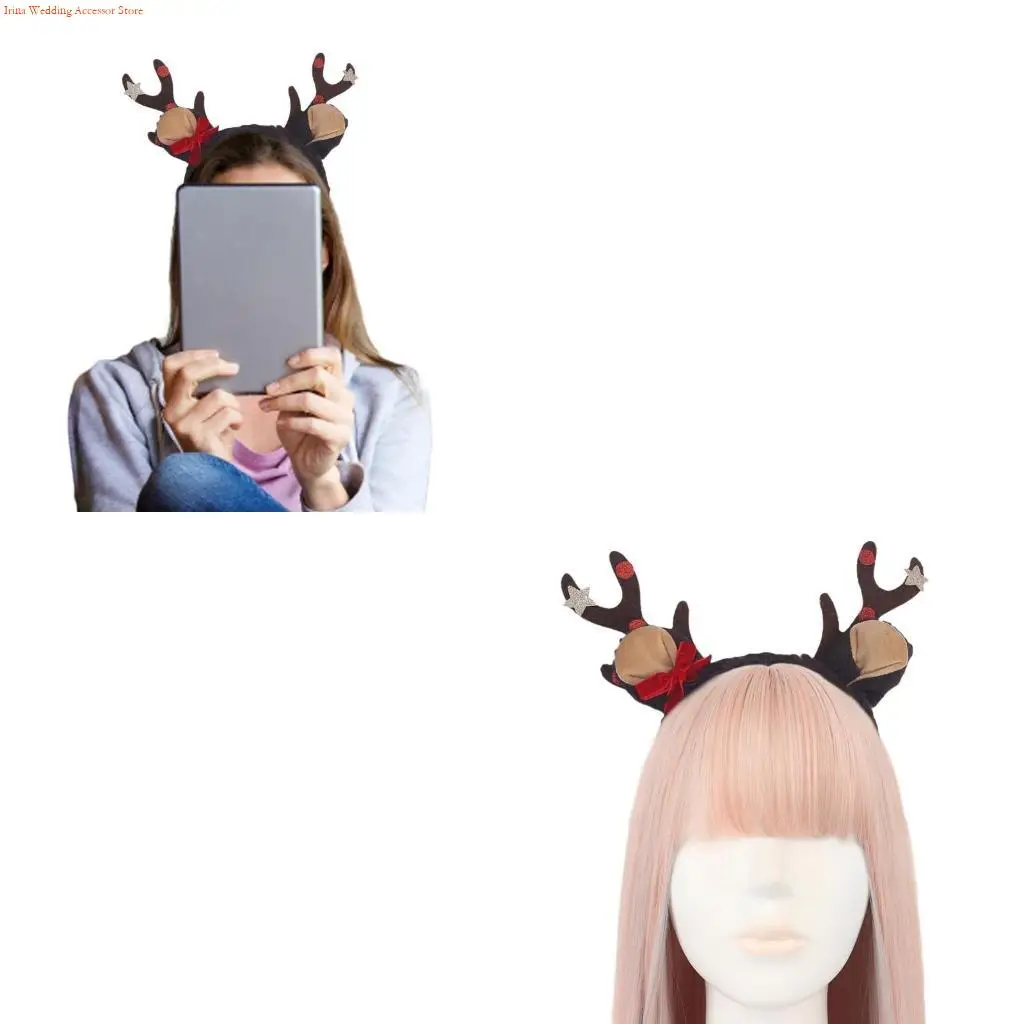 G92D Christmas Live Broadcast Reindeer Antler Hair Hoop Girl Carnivals Hairband