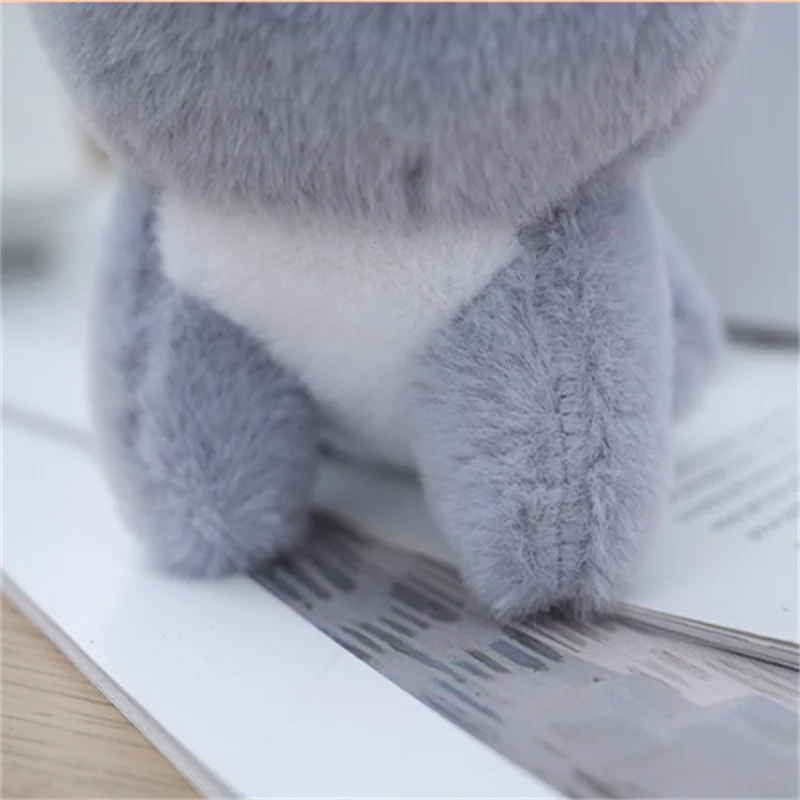 1 個 12 センチメートルかわいいぬいぐるみ猫のおもちゃ人形キーリングデスクトップ装飾黒猫キーホルダーギフト漫画バッグ装飾品