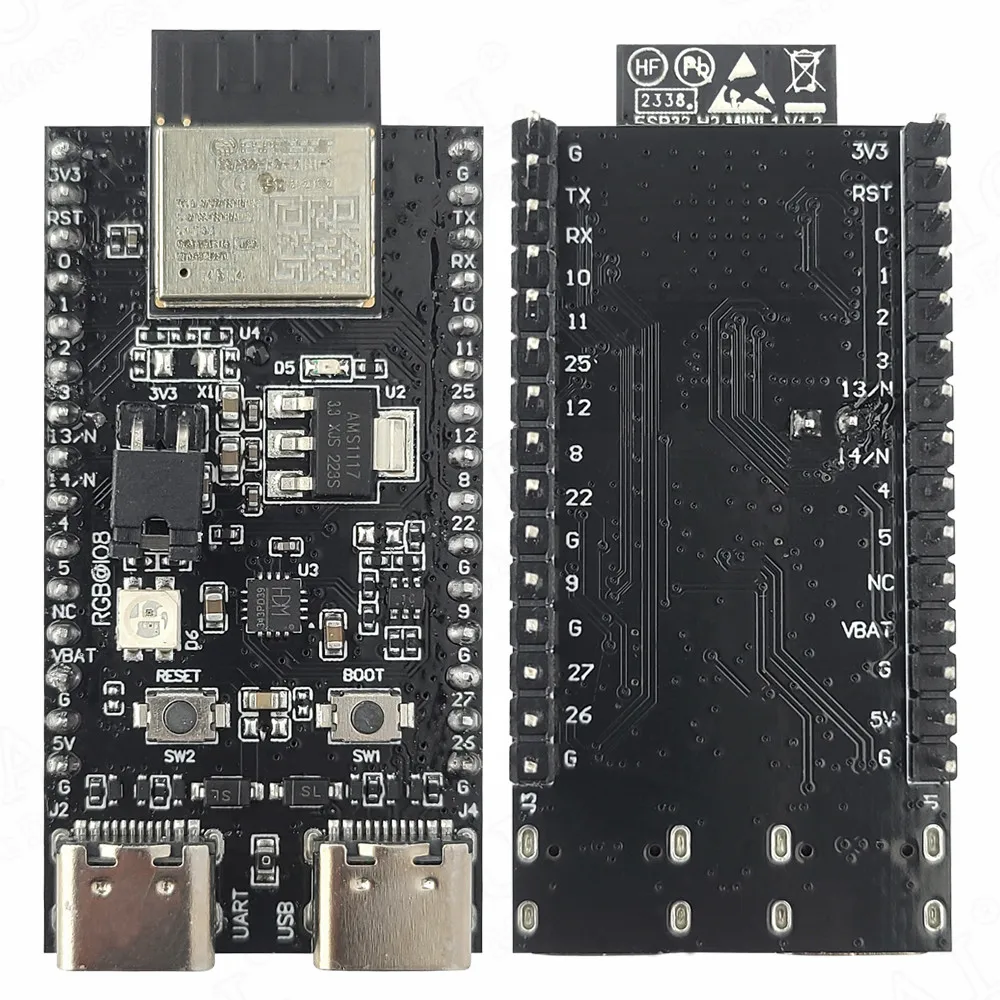 ESP32-H2-DevKitM-1 N4 Core Board IOT макетная плата H2 ESP32 для Arduino Wifi BLE5.0 модуль 30Pin USB Type-C 25,5 мм * 48 мм
