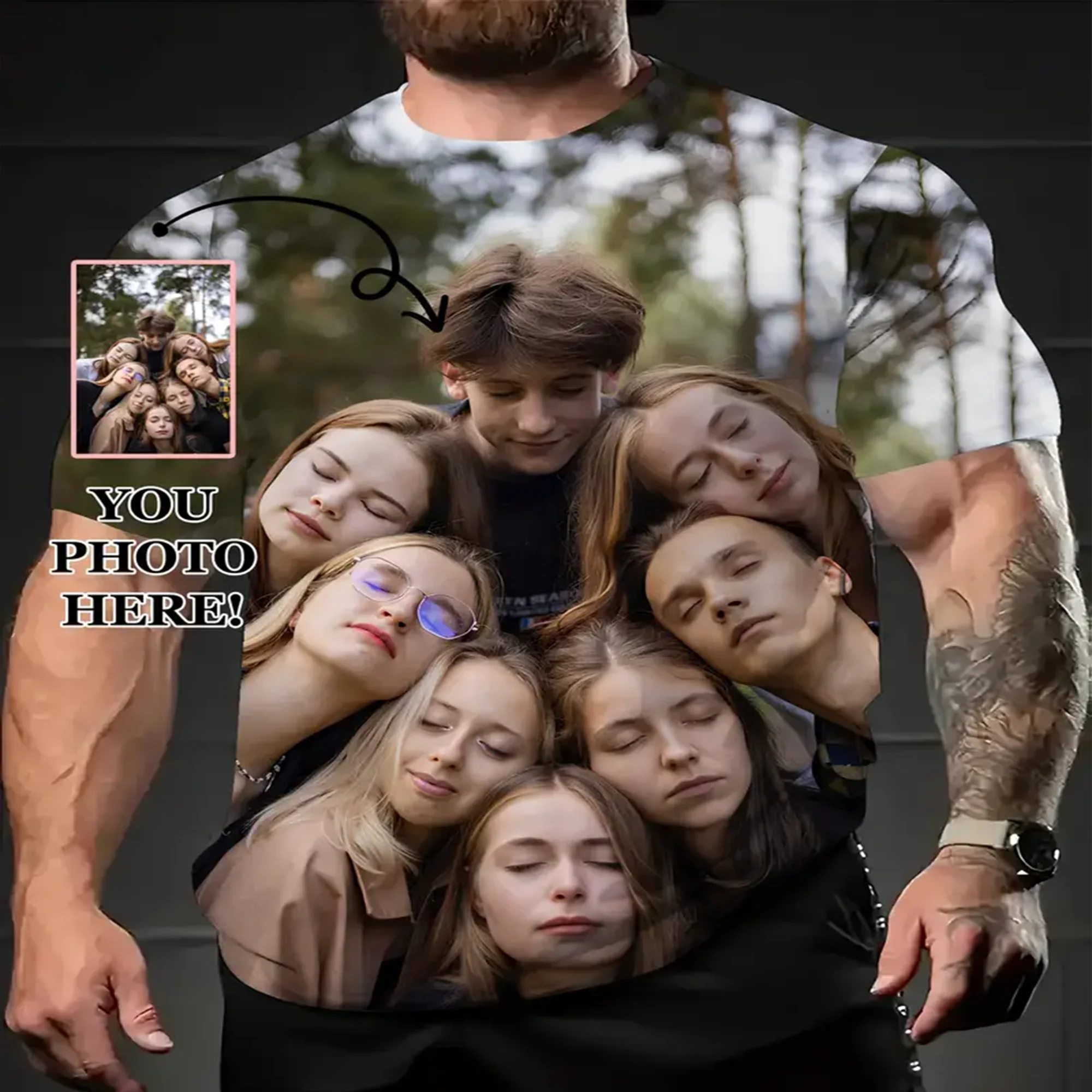 

Новые персонализированные упражнения, бег, мужской индивидуальный заказ, пуловер с логотипом вашего фото, оптовая продажа, футболка, топ с короткими рукавами с принтом