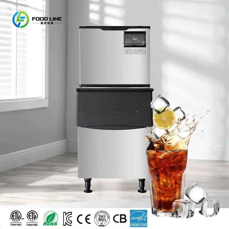 

Customized Automatic Commercial Ice Maker Machine Maintenance 200kg/24h Classic Ice Making