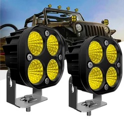 3 Inch Led Pods Fog Light Bar Spot Driving Lamp Cube for Off-Road Truck Boat ATV UTV 4X4 SUV Motorcycle 12V 24V Yellow And White
