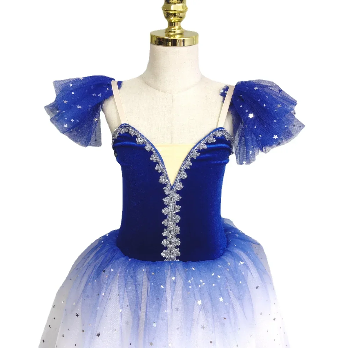 

Children's Ballet Tutu Skirt Little Swan Dance Dress Velvet Tops Fluffy Skirt Girls' Ballet Costume Performance Costume