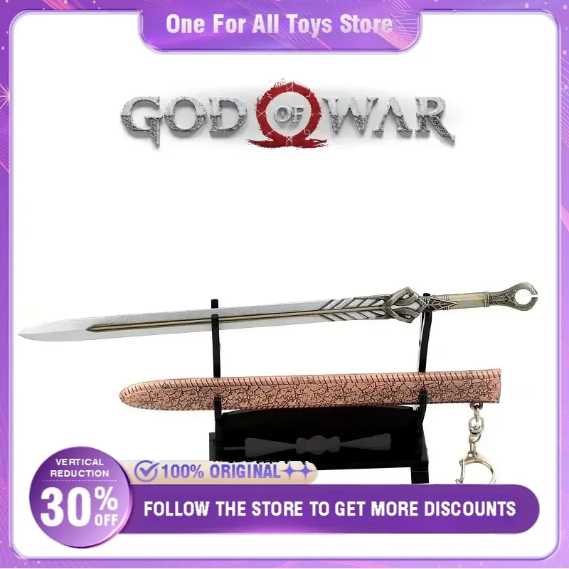 God of War Action Figure Toys, Coleção de Enfeites, Tela de Mesa, Espada de Espada, Jogo de Espada, Enfeites, Ingrid, Arma, Enfeites, Presente