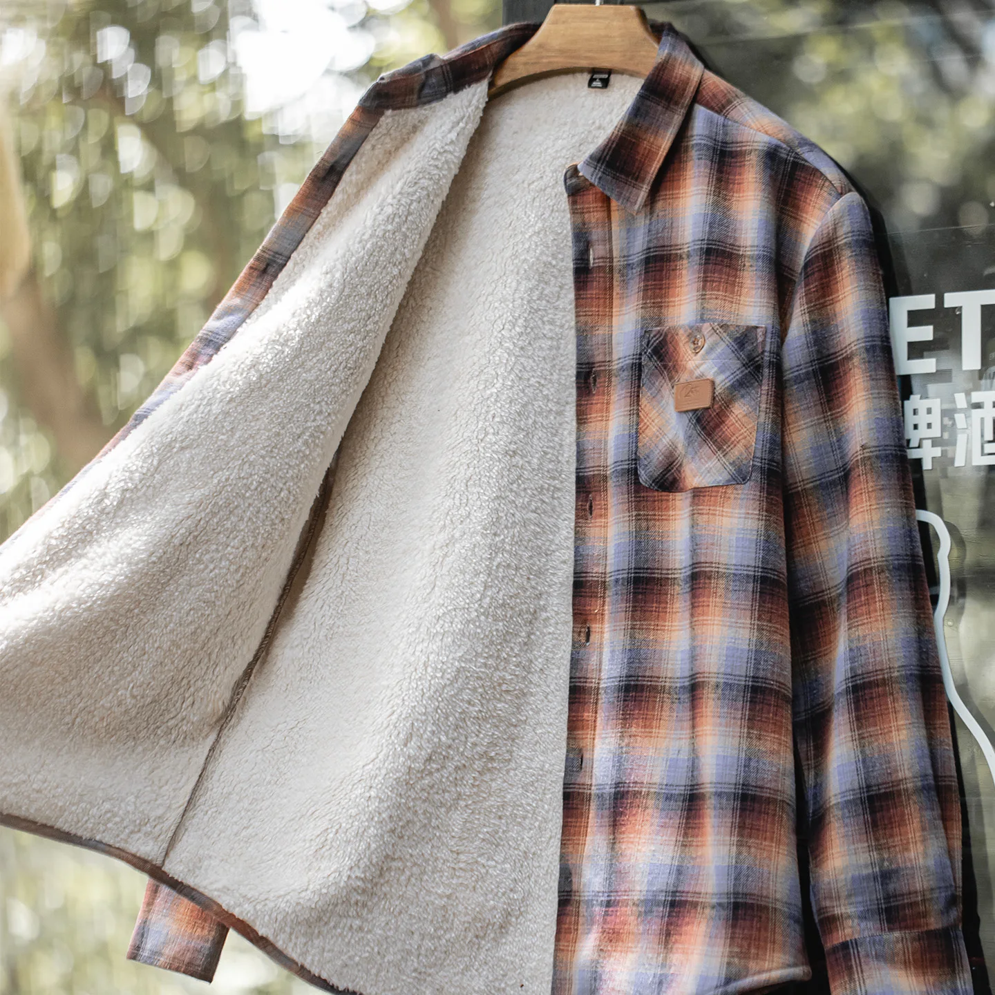 

Мужская винтажная клетчатая рубашка Maden, флисовая теплая блузка, хлопковые утолщенные топы с длинными рукавами для многослойного использования на осень-зиму