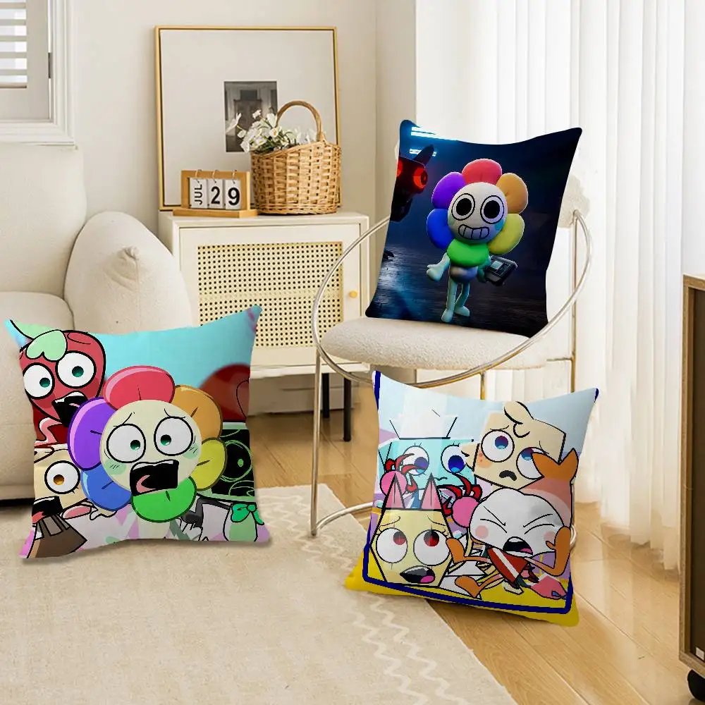 Hot Horror Game Dandys World Maple Design Cushion Cover Happy Autumn Harvest Decor Holiday Decorati Pillow Cover