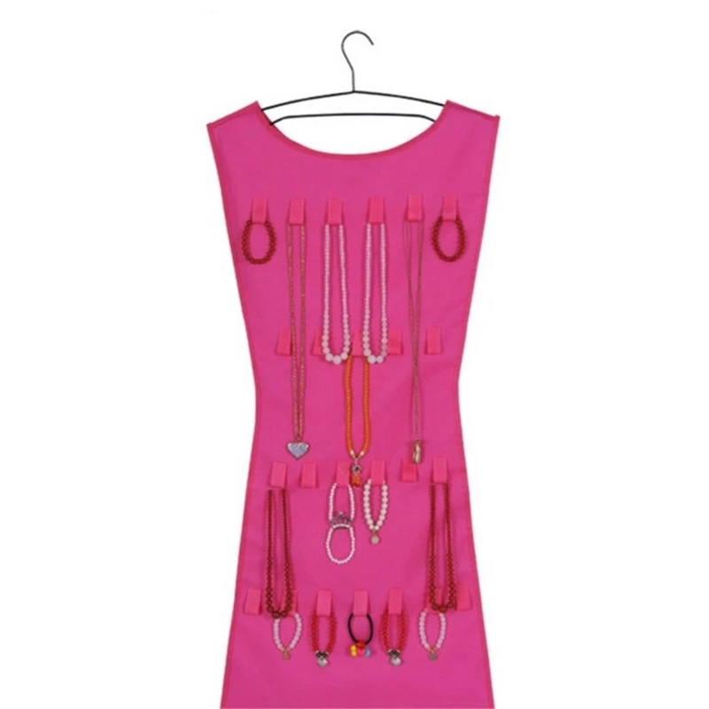 Jewelry Storage Bag Foldable Clear Double Sided Necklace Earring Rings