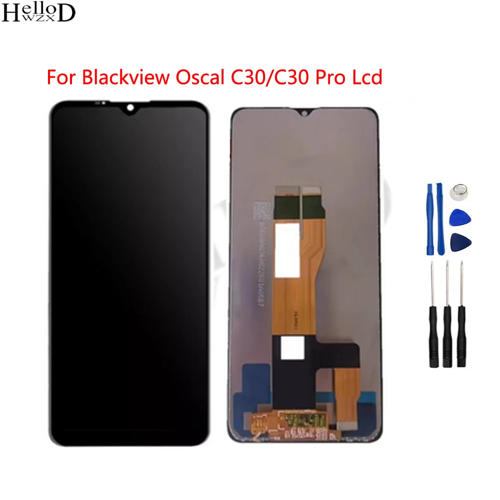 Tested LCD Display For Blackview Oscal C30/C30 Pro LCD Display Touch Screen Digitizer Assembly Replacement +Tools