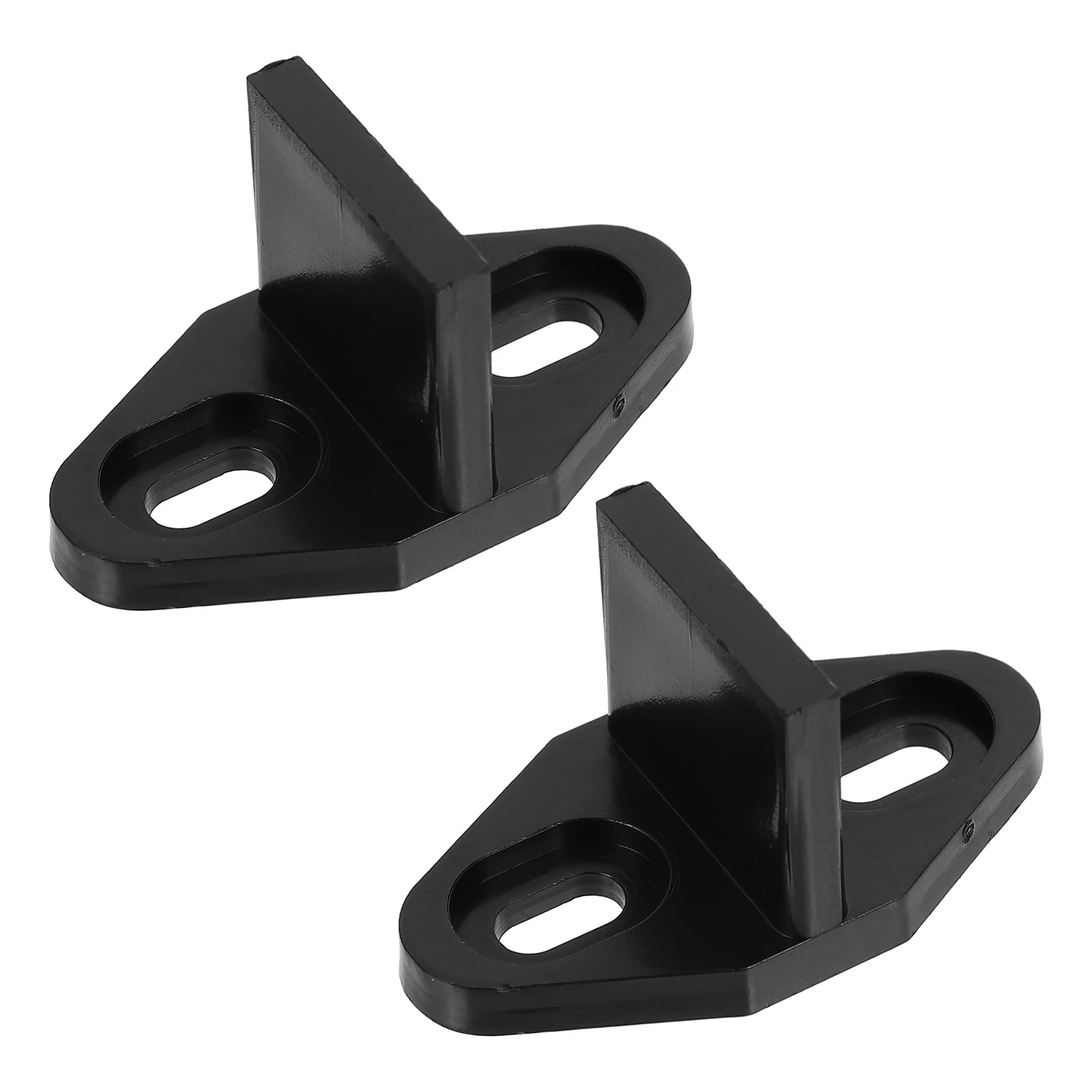 

Slimmer Heavy Duty Door Stopper for Sliding Barn Hardware Kit Black 2 Sets Durable Floor Guides Closet Door Track Accessories