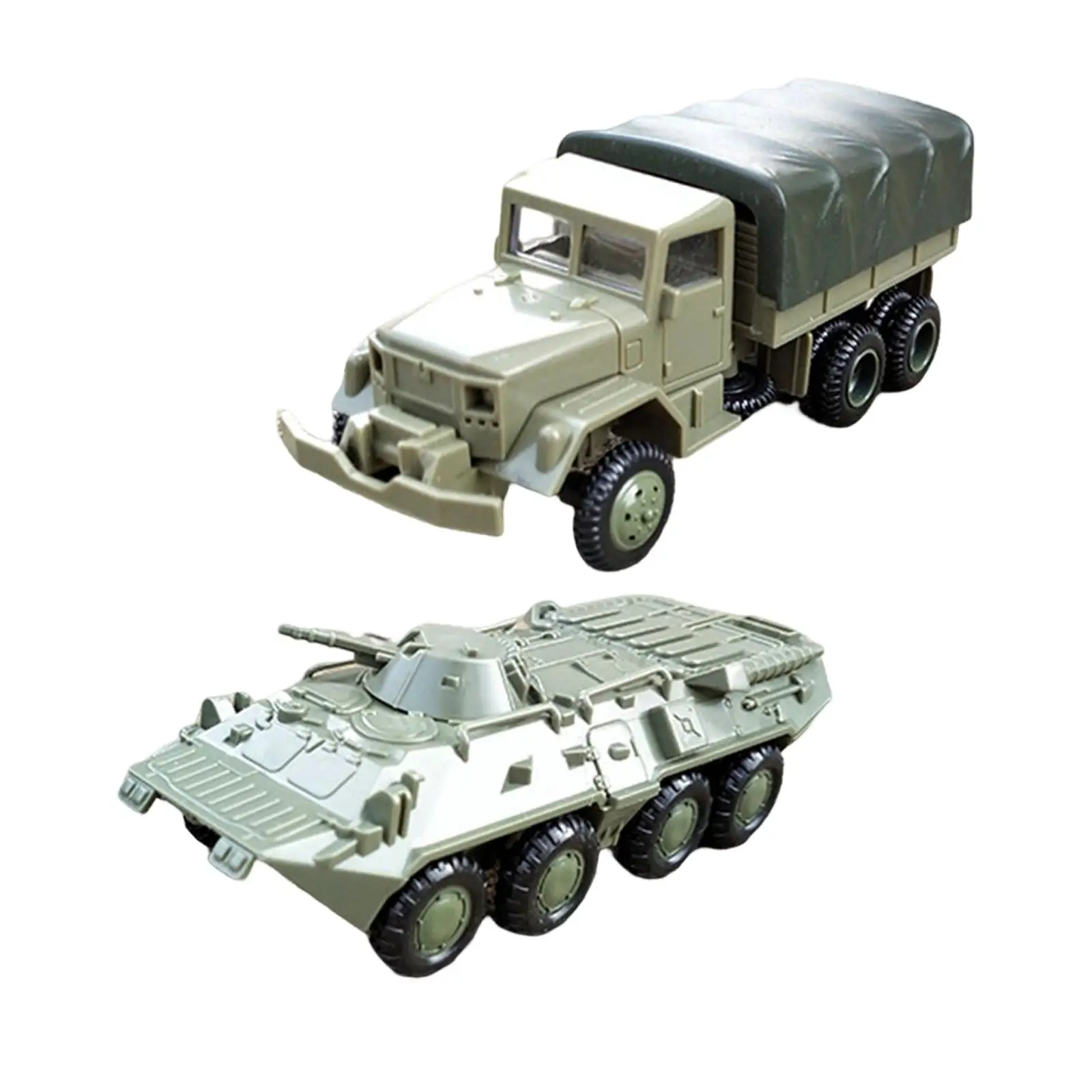 1/72 Model Toys Trucks Model Hobby Building Collections Table Armoured Transport Vehicle Toys Playset Diorama Adult Boy