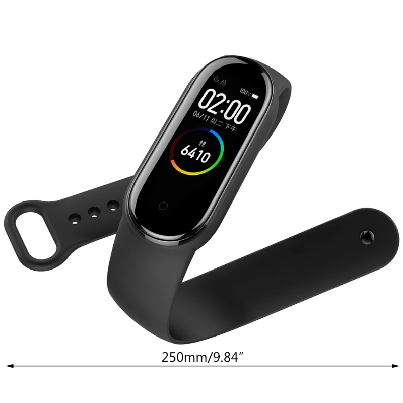 สายรัดข้อมือสำหรับ Mi band 6 5สายรัดข้อมือนาฬิกาสายรัดซิลิโคนกันเหงื่อป้องกันการสูญหาย