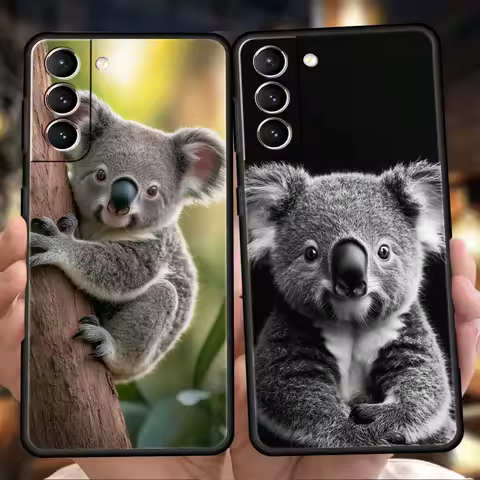 Koala Phone Case For Samsung Galaxy S25 Edge S24 S23 S22 Ultra S20 S21 FE 5G S10 S9 Plus S10E Soft Cover