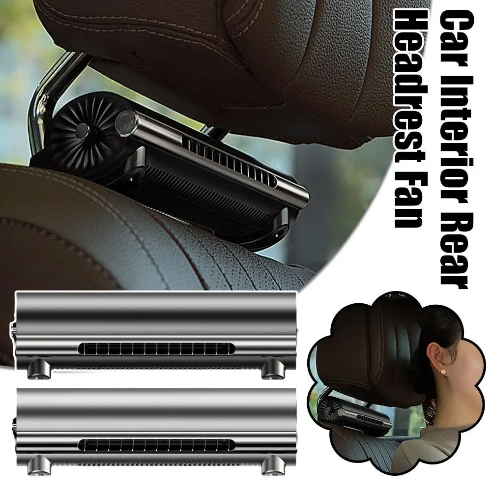 

USB Car Seat Fan Car Cooler Headrest Fan For Backseat Car Cooler Car Seat Pillow Fan USB Efficient Cooling For SUV RV U1K8