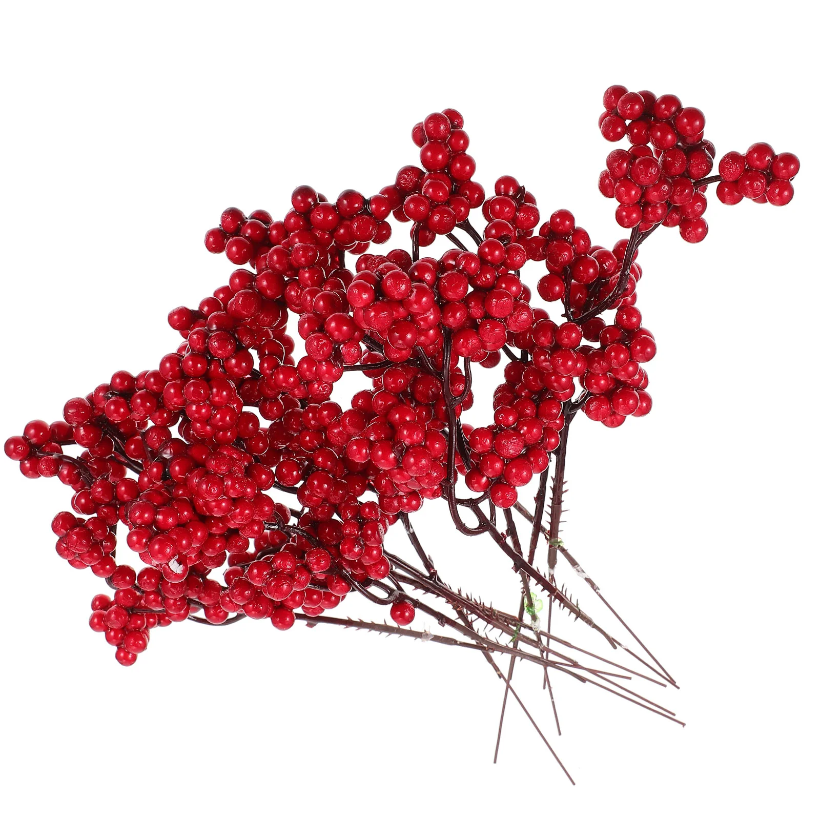 10 PCS Artificial Berries Christmas Tree Emulation Berry Decor Lifelike Branched Plastic Office Simulation