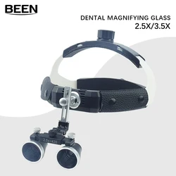 Dental Loupe 2.5 3.5x 420mm Working Distance Lab Medical  Magnification Binocular Helmet Head-Mounted Magnifier Surgery Surgical