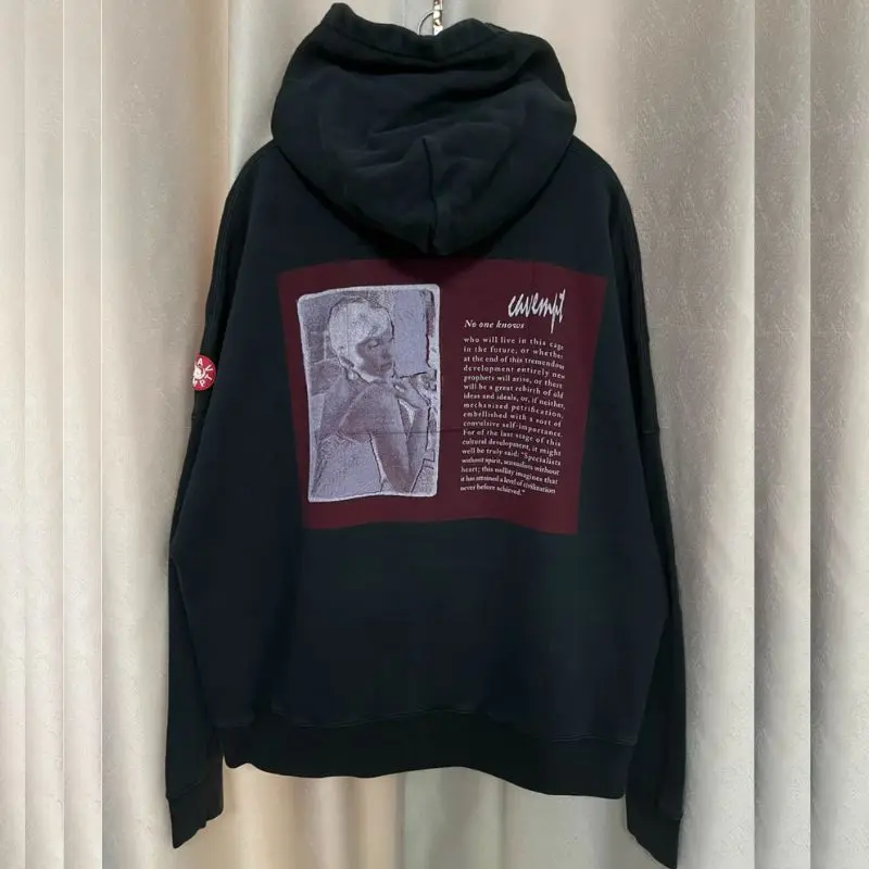 

Новая высококачественная толстовка с вышивкой и принтом в стиле масляной живописи, оверсайз, CAVEMPT, хлопковая, унисекс, CE Hoody