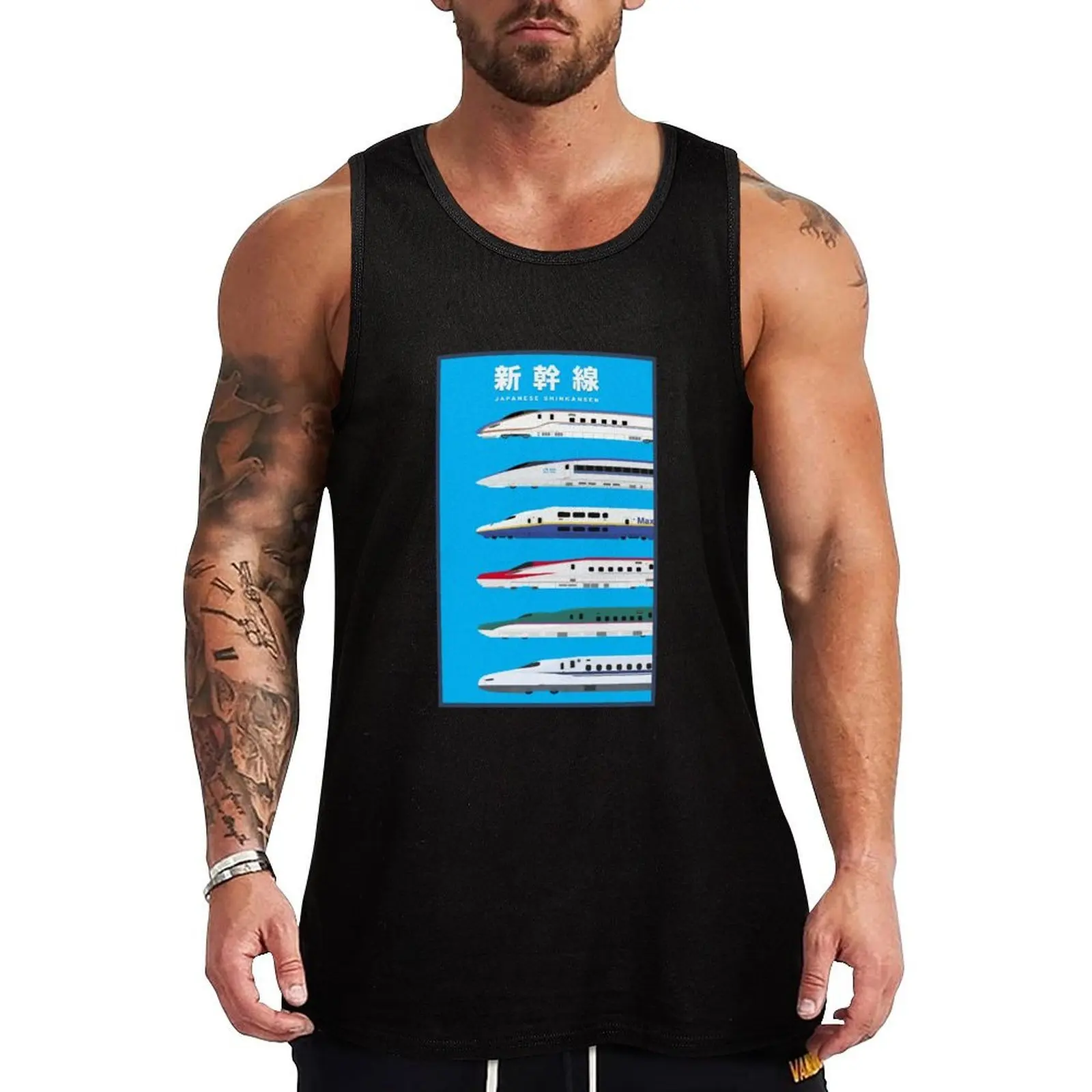 Japanese Shinkansen Bullet Trains - Side View Tank Top UV Protection Tank Top Sun Protective Sleeveless