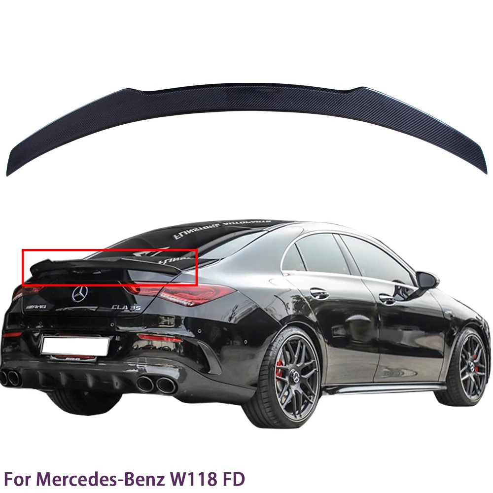

Для Mercedes-Benz CLA W118 C118 FD стиль задний спойлер из углеродного волокна крыло багажника 2019-2025