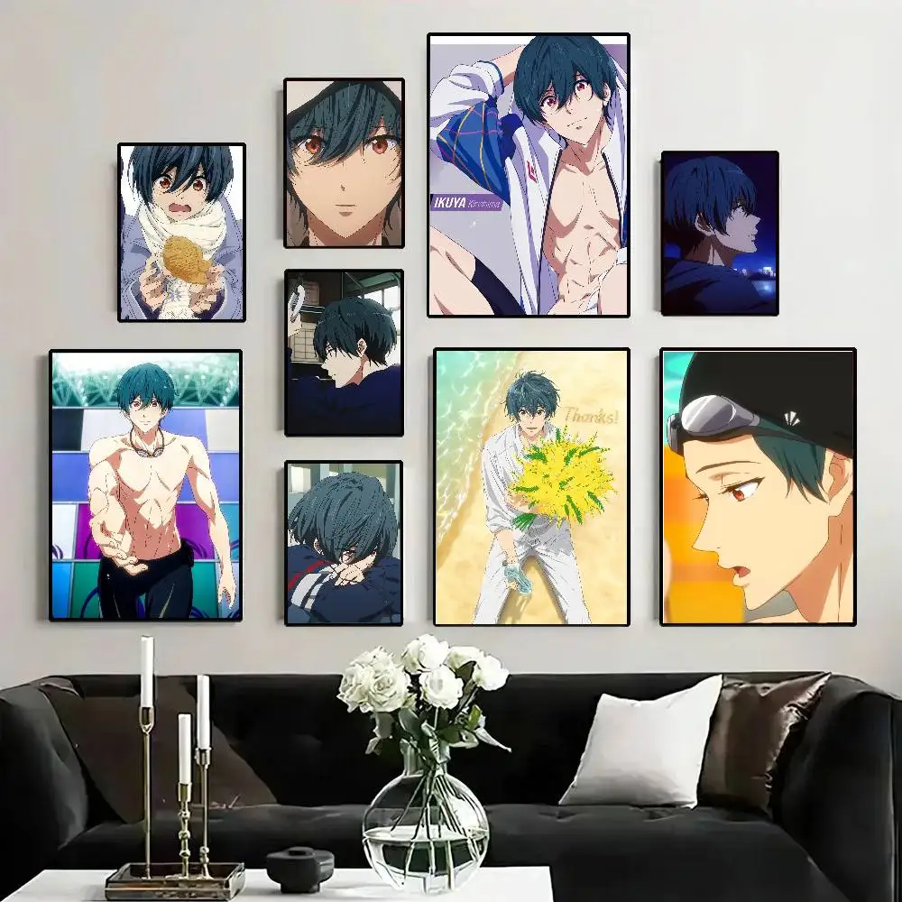 Kirishima Ikuya Anime Free Eternal Summer Posters Living Room Bar Cafe Quality Canvas Vintage Style Comics Painting Art Home Wal