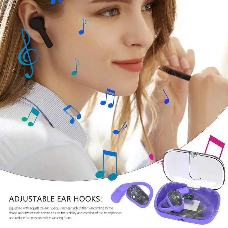 Écouteurs de sport sans fil portables, casque à conduction Sophia, écouteurs sans fil pour le sport, le travail, la salle de sport, le cyclisme, la course à pied