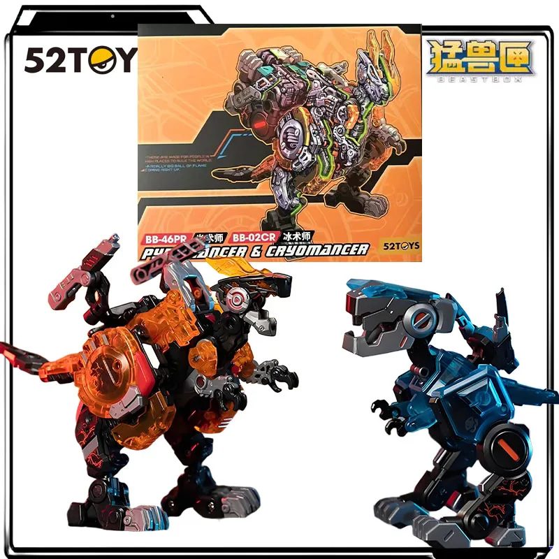 

52TOYS Original BEASTBOX BB46-PR Pyromancer & BB-02CR Cryomancer Anime Action Figures Toys for Boys Christmas Gift Collectible