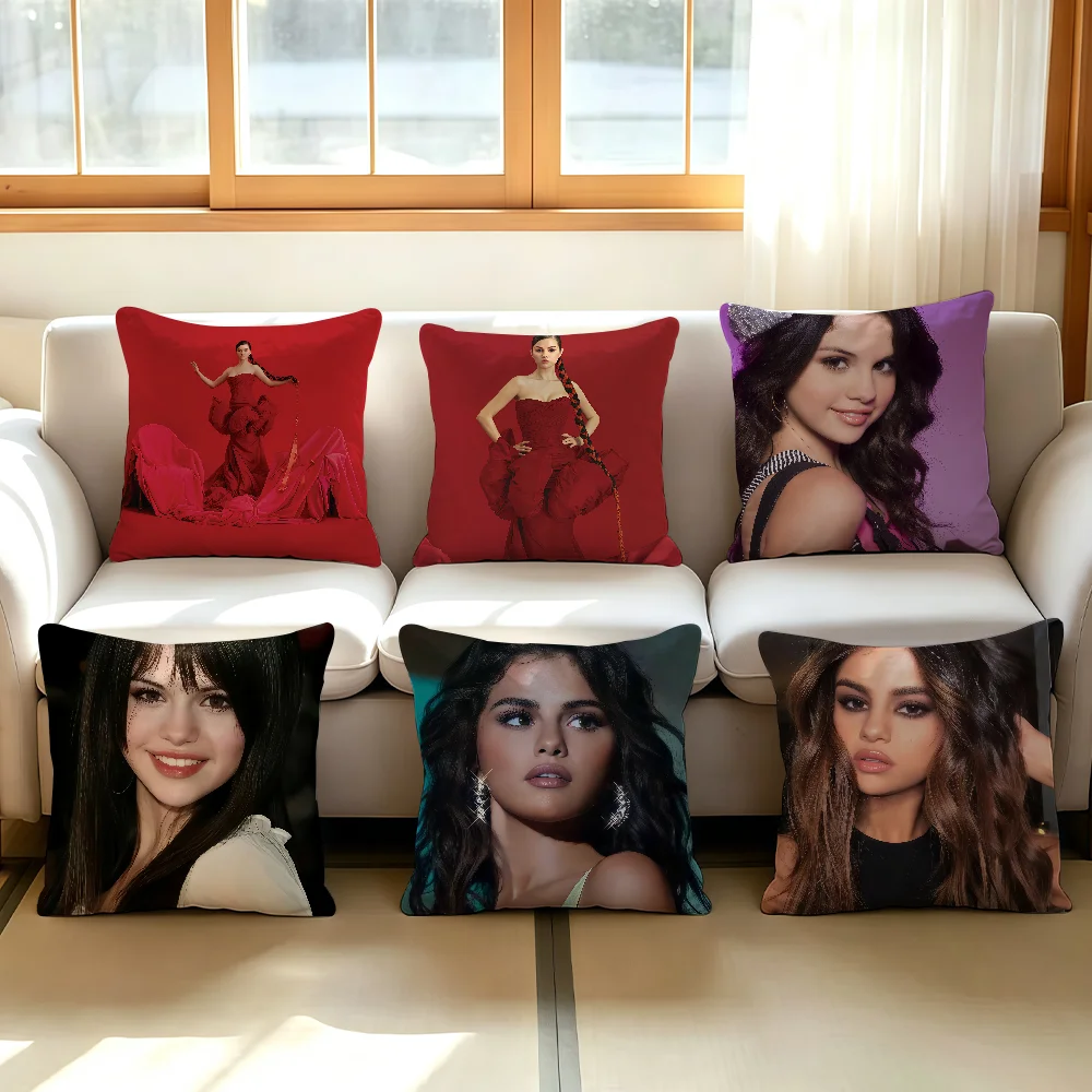 Singer S-Selena G-Gomez cushion cover Comfortable Decorative For Bedroom Living room Dormitory Picnic and Holiday Decoration