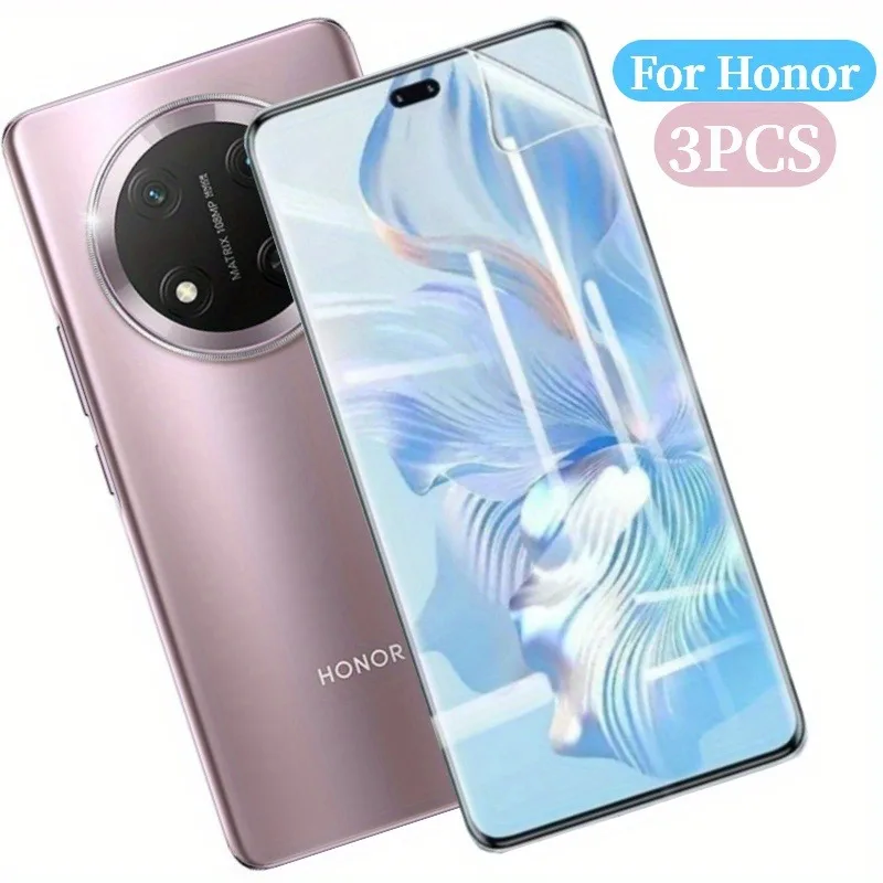 

3 упаковки HD прозрачной мягкой гидрогелевой пленки для Honor Magic 7/7 Pro/Magic 6 Pro/6 Lite/Magic 5/5 Pro/5 Lite защитные пленки для экрана