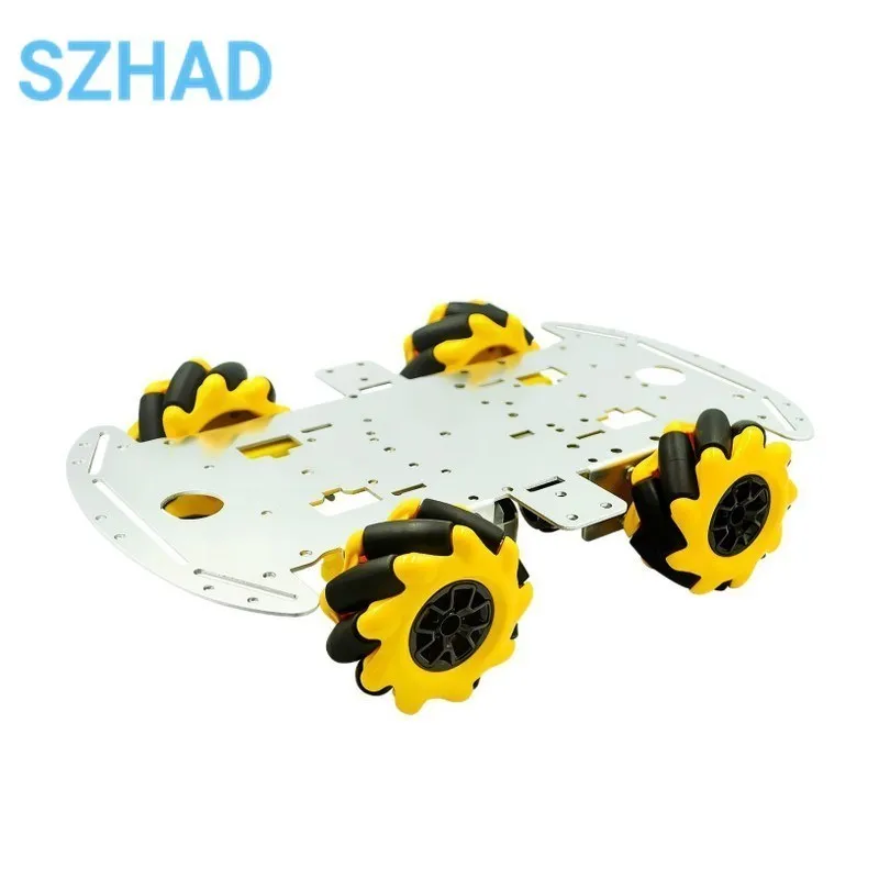 Mecanum Wheel Omni-directional Robot Car Chassis Kit with 4pcs TT Motor for Arduino for arduino Raspberry Pi DIY Toy Parts