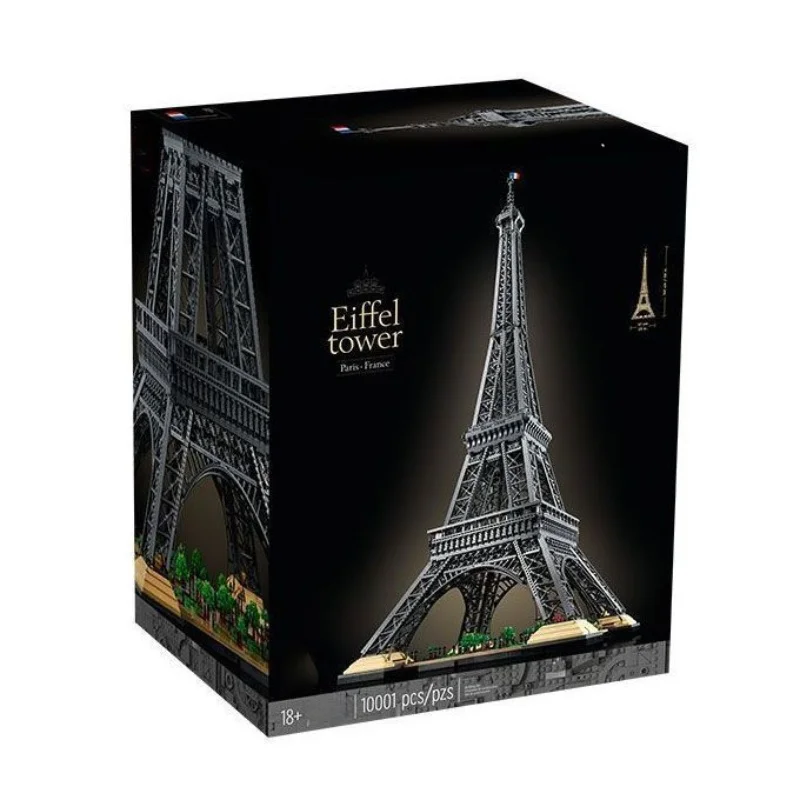 

10001Pcs Tall Eiffel Tower Bulding Blocks Compatible 10307 Model PARIS World Famous Architecture Birthday Kids Gifts Toys