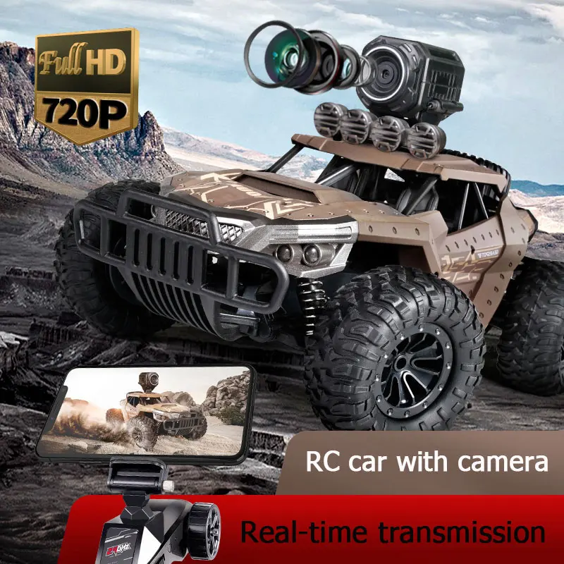 

Remote Control Car 25KM/H Electric High Speed Racing With WiFi FPV 720P HD Camera RC Trucks 1:16 Radio Climb Off-Road Buggy Toys