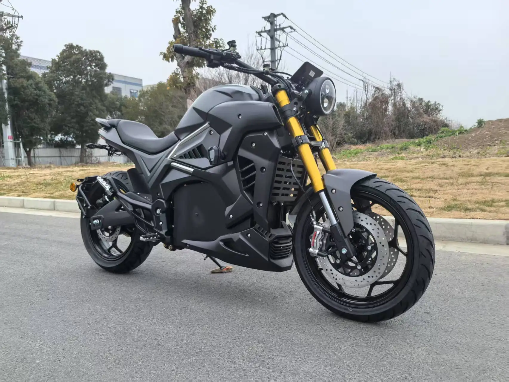 72V Wheel Hub Motor Racing High-Speed 10000W Electric Touring Motorbike 120Ah Lithium Battery Speed 150km/h Range 180km