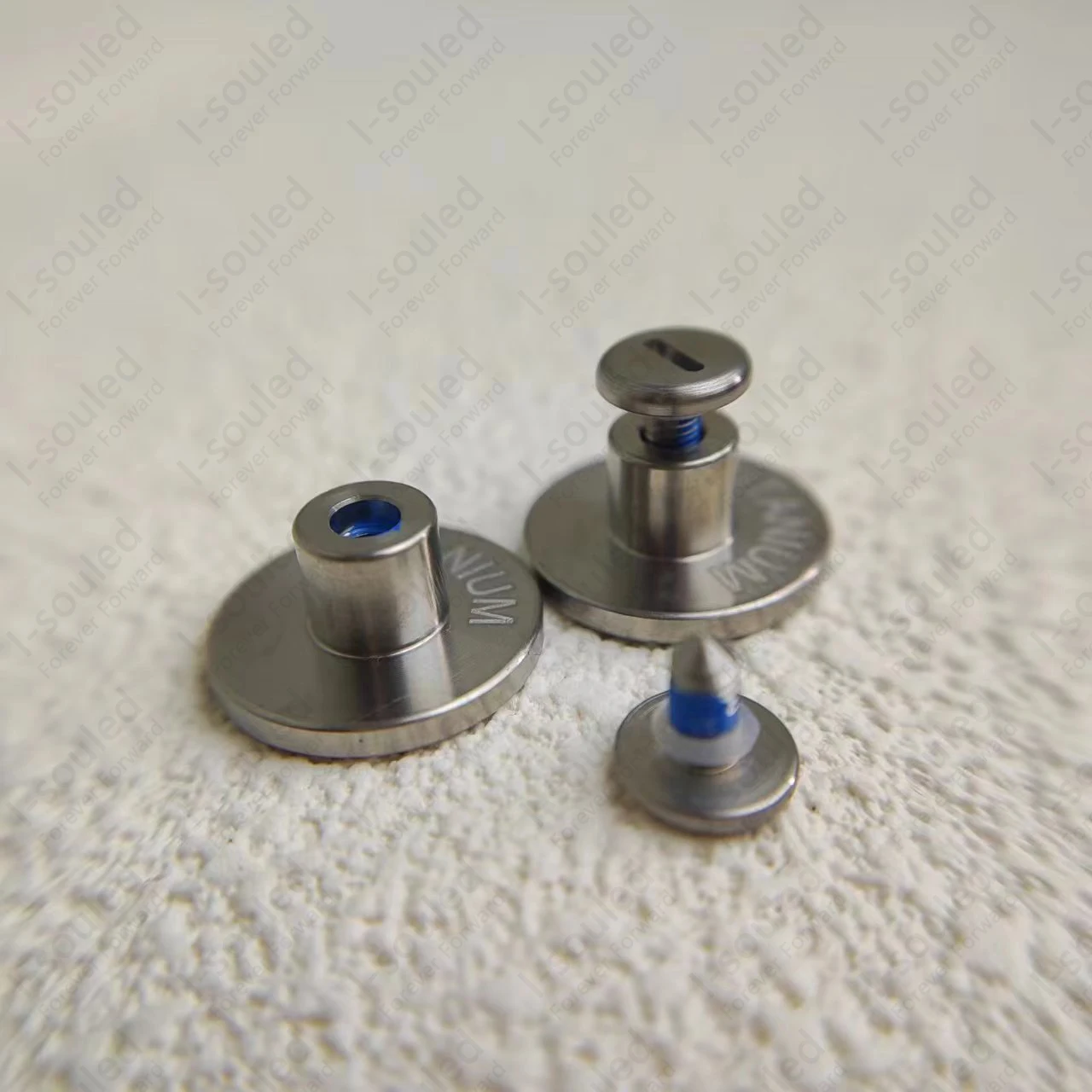 Solid Titanium Buttons with Nail Rivet Stud  Hypoallergenic non-rusting  non-fading, men's and women's clothes Jeans Fastener