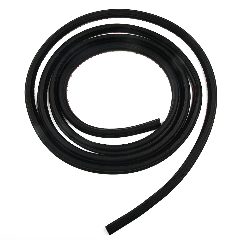 

1set 2M High Quality Car Rubber Sealing Strip - Universal Double Layer, 11mm X 10mm, Black, Easy Installation, Steady Sound