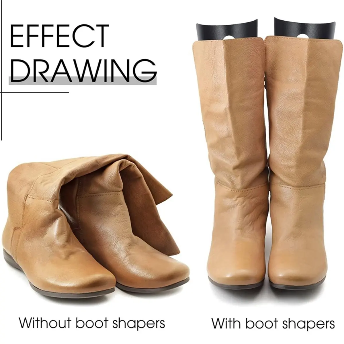 

30 шт. формователей для обуви, вставки-формователи для женских и мужских высоких сапог, черные, для поддержания формы, наполнители для обуви