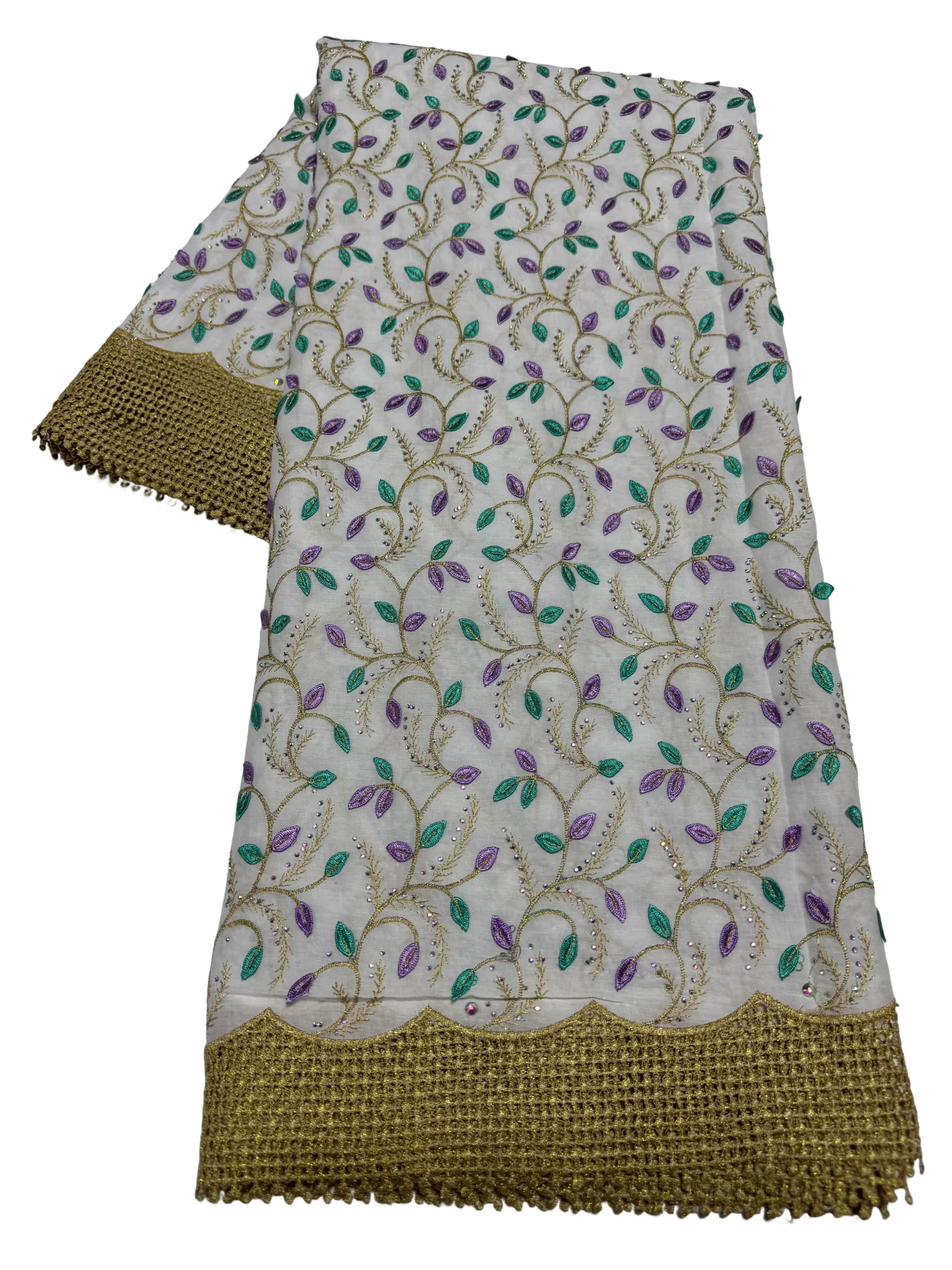 

Fashion Multicolore Flower Embroidered Water Soluble Lace Fabric African Guipure Cord Lace Fabric For Women Dresses 19A15