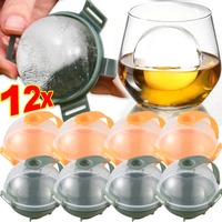 12/1Pcs Ice Ball Mold Round Ice Cube Mold for Whiskey Cocktails Easy Release Hockey Model DIY Household Kitchen Tools Supplies