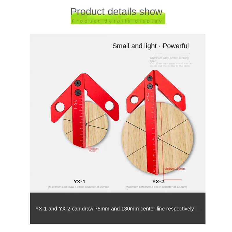 A76K Circle Center Scriber per la lavorazione del legno Scriber centrale quadrato 45 gradi 90 gradi Scriber ad angolo retto Strumenti per la lavorazione del legno