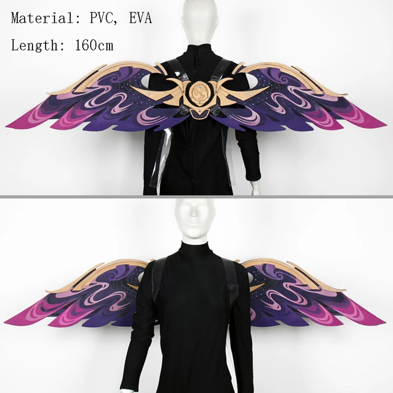 

Hot Game Genshin Impact Cosplay Prop Raiden Shogun Cosplay Wings New Map Inazuma Christmas Halloween Party Gift